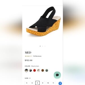 Charleston Shoe Company MED Cork Wedge Sandal